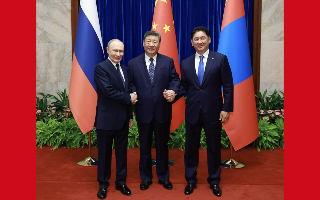 习近平主持中俄蒙元首第七次会晤