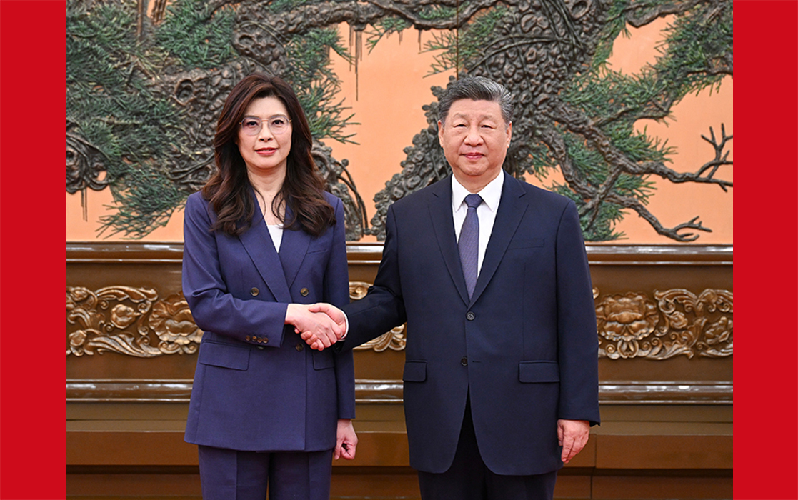 习近平总书记会见中国国民党主席郑丽文